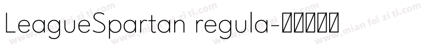 LeagueSpartan regula字体转换